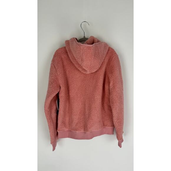 Athleta So Snug Sherpa Hoodie 2.0 Girls Large Aphrodite Pink New Long Sleeve - Picture 8 of 8